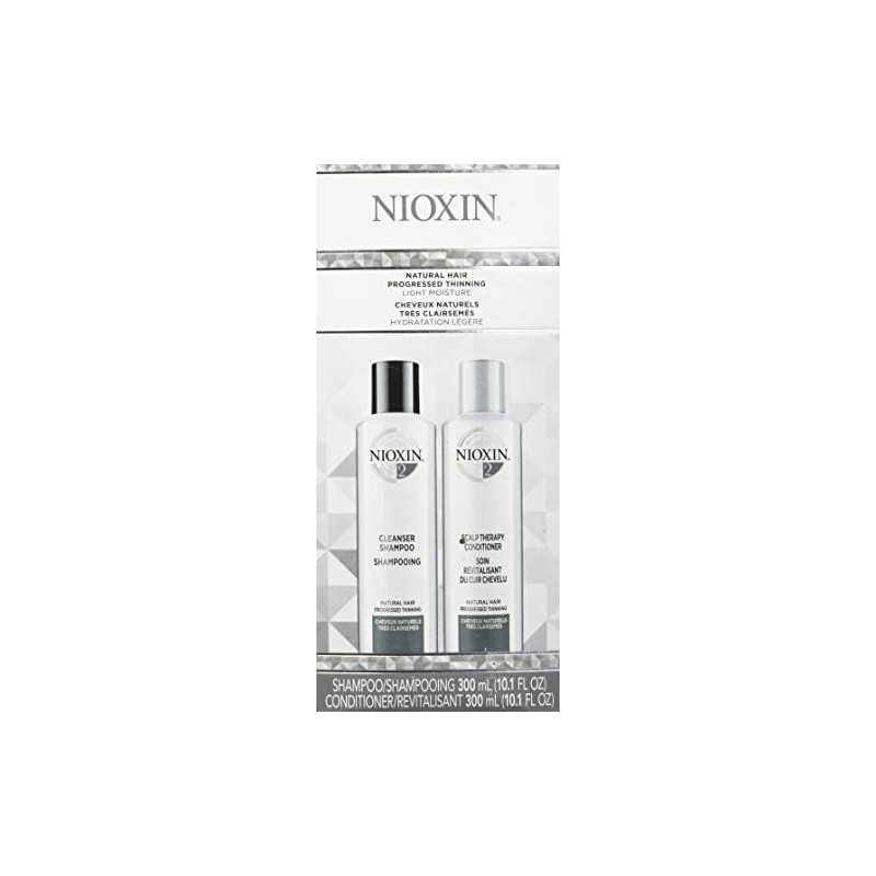 Nioxin System 2 Cleanser Shampoo and Scalp Therapy Conditioner Duo