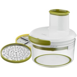 Tefal K166S3 Grater, Slicer, Manual, 3.1 gal (1.2 L), Washable Lid, 2 Types of Blades, Handy Grater & Slicer Neo, Spatula Included, Blade Does Not Hit Directly