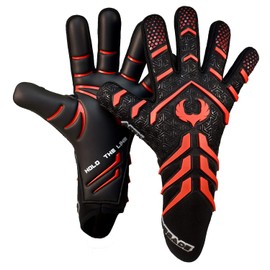 Renegade GK Apex Strapless Professional Soccer Goalie Gloves (Sizes 6-12, Level 5.5) 4+5MM EXT Contact Grip | Evo Negative Cut Goalkeeper Gloves for Elite Play (Phoenix 2.0 (Non-Fingersave), 10)