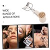 WOONEKY Rhinestone Eyelash Curler Wide Mouth for Eyelash Separator Tool