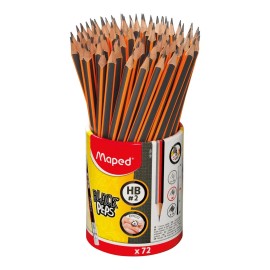 Lápices De Grafito Maped Black Peps Hb No. 2 Ergo 72 Piezas