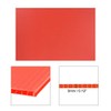 sourcing map Corrugated Plastic Sheets,3mm Red Blank Yard Lawn Signs,8