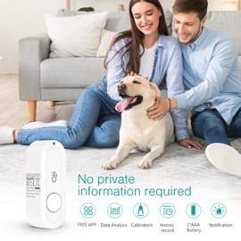 ORIA Wireless Thermometer Hygrometer, Bluetooth Humidity Temperature Sensor, Upgraded Indoor Outdoor Hygrometer Thermometer with Smart App, Data Record/Export and Alert for Home Office Greenhouse