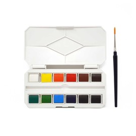 Studio 22 Travel Watercolour Paint Box Set with Mini Brush