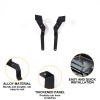 car-attention Side A-Pillar Hood Ditch Light Bar Mount Brackets For
