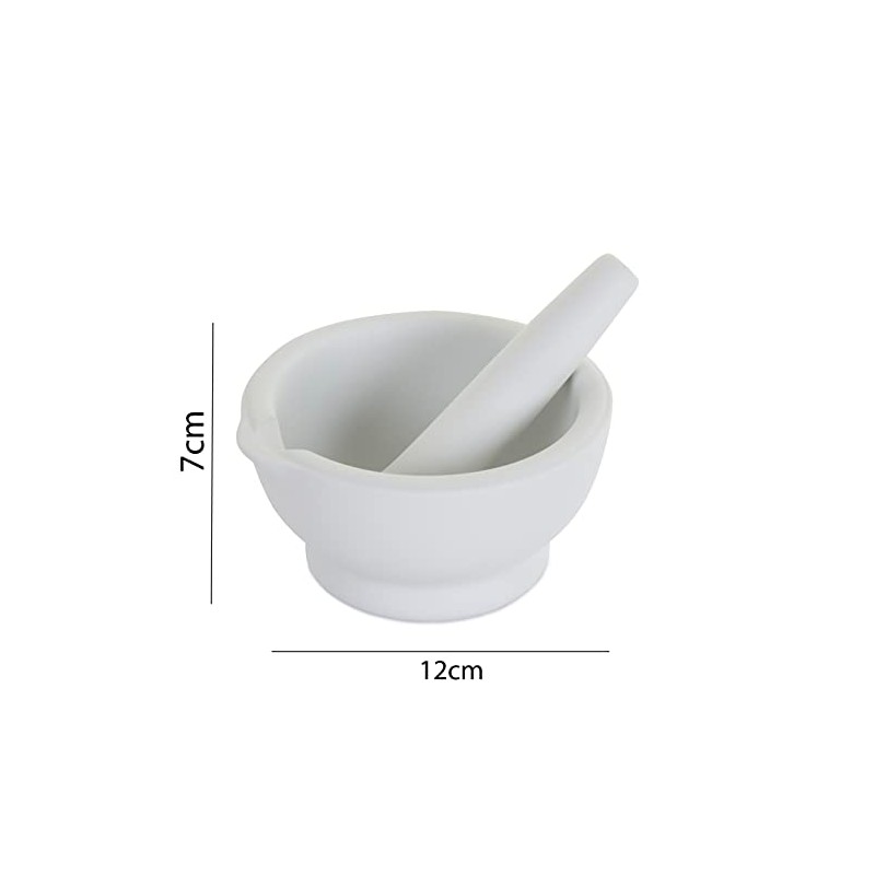 apollo THE HOUSEWARES BRAND Pestle and Mortar, Ceramic Spice and
