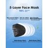 HUHETA KN95 Face Mask 60 PCs, 5-Ply Safety Masks for