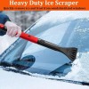 CarCarez 3-in-1 Extendable Snow Brush with Ice Scraper Squeegee Auto