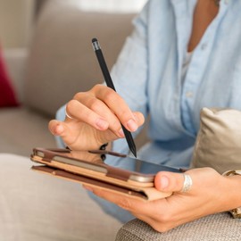 Hemobllo High Precision Stylus Pen for Phone and Tablet Multipurpose Capacitive Touch Screen Pen for Writing (Black)