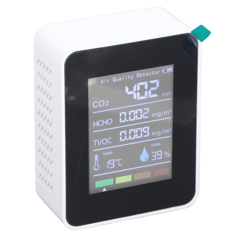 Air Quality Monitor 5 in 1 CO2 TVOC HCHO Temperature