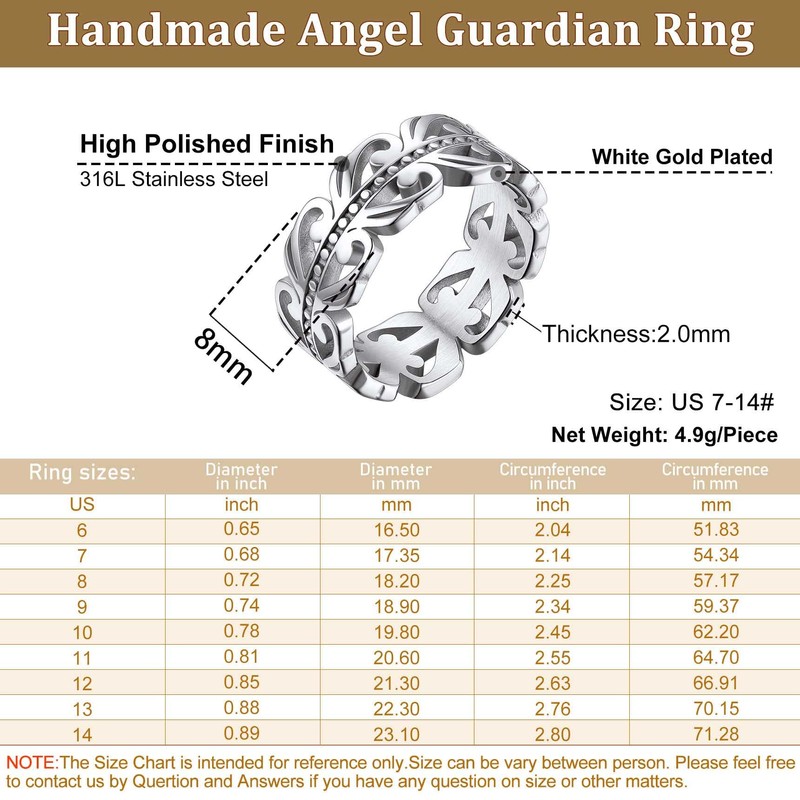 Bestyle Stainless Steel 8mm Wide Celtic Knot Eternity Wedding Engagement
