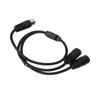 DIN 4PIN to 2DIN 4PIN Adapter Cable Professional Male to