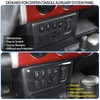 Center Console Auxiliary System Button Panel Decoration Frame Cover Fit