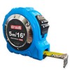 DRAAK Tape Measure, 5m/16ft, Thumb Lock, Button Stop, Belt Clip,