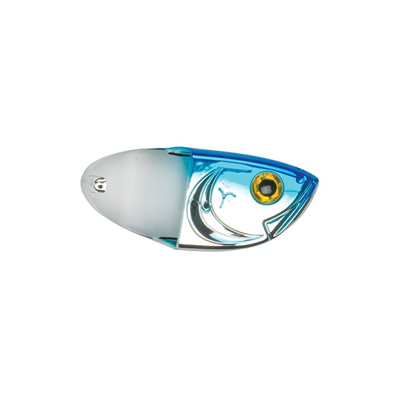 *Luhr-Jensen 2230-001-1566 Cut Bait Head Chrome Blue