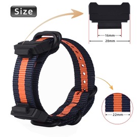 Nylon Strap Replacement Watch Bands Compatible with Casio G-Shock Watch Model GA-100 / GA-110 / GA-100C / GA-300 / GA-120 / GA-200/ GD-100 /GA-140/GA-735/GA-800/DW-5600/DW-5610/DW-5305/DW-6900/GW-6900
