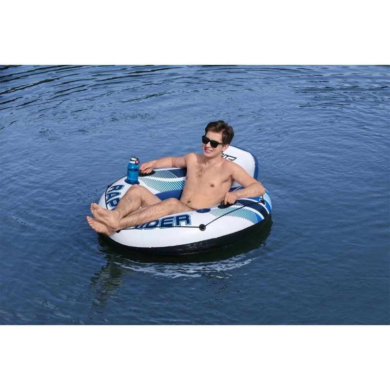 COOLERZ 48" Rapid Rider Swimming Pool Inflatable Float 2 Cup