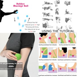 Massage Balls Lacrosse Ball Massage for Back Yoga Physio Musculaire Therapy Myofascial Release Muscle Relaxer Acupoint -OUPLIFY (CH)