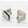1 Pair/Glass Door Hinge Wine Cabinet Wine Cabinet Display Cabinet