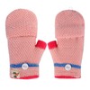 Children's Half Finger Gloves with Flip Top Mittens Knitted Gloves