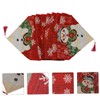 Mikinona Tablecloth for Christmas Party Snowman Theme Comfortable Material Xmas