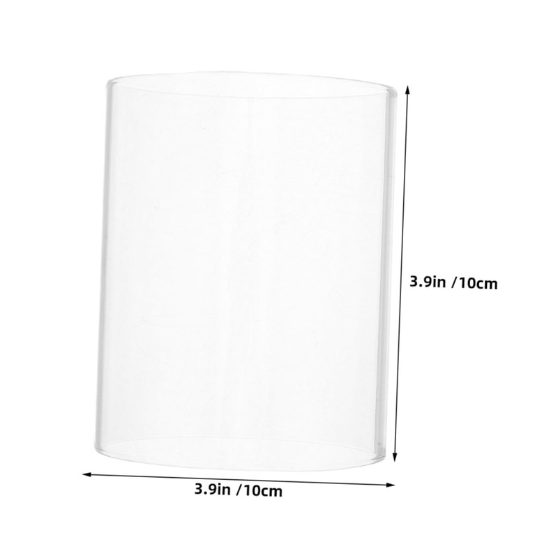 FUTUREORYY Glass Hurricane Candle Holder 4x4 Inch Windproof Candle Sleeve