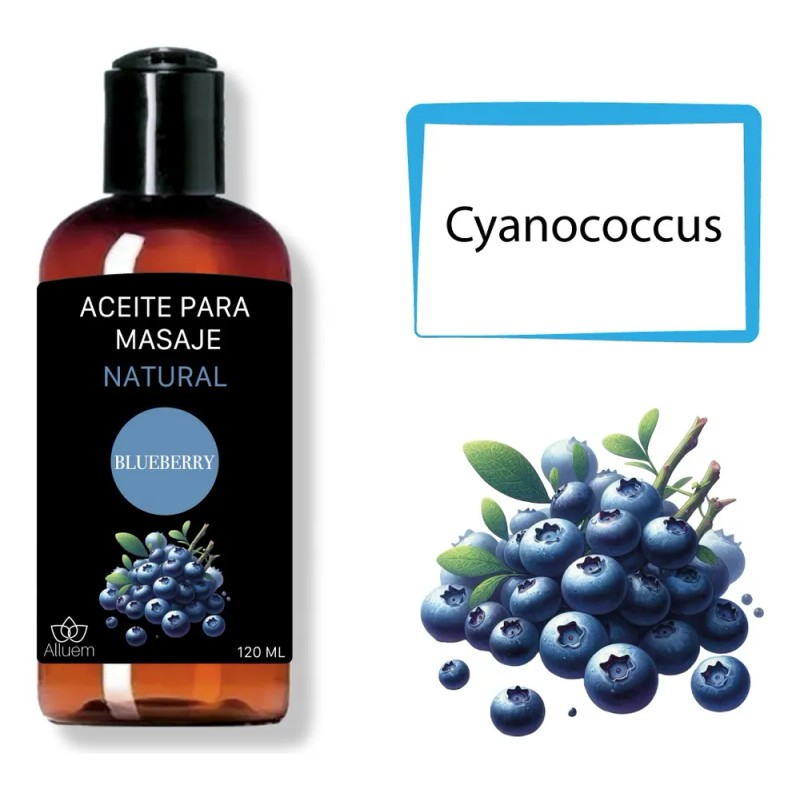Aceite Para Masajes De Blueberry 100% Puro Orgánico