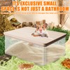 Behogan Hamster Bathroom, Transparent Sand Bath for Hamsters, Sand Bathroom