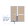 Fire Rated/Regular Duty/Clear Anodized Aluminum/Surface Automatic Door Bottom with Solid