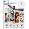 Depuley Ceiling Fans with Lights: 52-inch Smart Ceiling Fan with