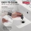 Delta Modern Matte Black Bathroom Faucet 1 Hole, Single Hole