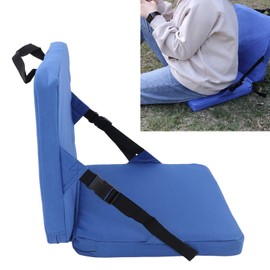 Outdoor Seat Cushion, Thickened Anti Dirt Outdoor Seat Back Cushion Portable Folding Stadium Seat with Back Support for Camping Concert