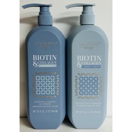 SJ Creations La Moda Beauty ~Biotin & Collagen Detoxifying & Hydrating Shampoo & Conditioner