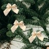 ROSENICE 24 pieces bowknot Christmas tree decoration Christmas decoration (gold)