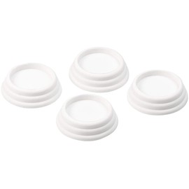 infactory Vibration Plate: Set of 4 Vibration Dampers, Universal, White (Vibration Damper Washing Machine, Vibration Damper, Washing Machine Buffer)