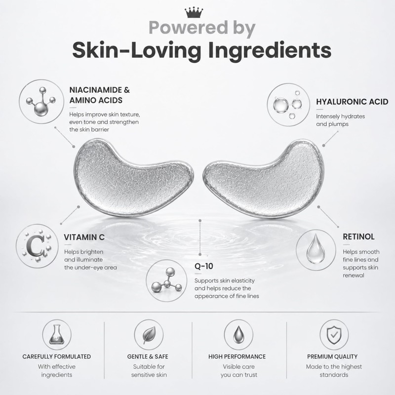 Revitale Hyaluronic Acid & Peptides Pure Under Eye Patches, Packets