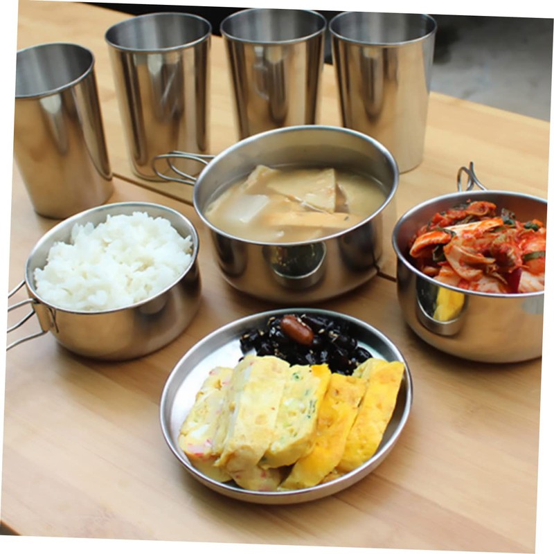 BIUDECO 1set Outdoor Cookware Set Camping Cook Gear Kit for