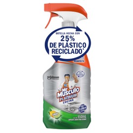 Mr. Músculo Platinum Limpiador Líquido Para Cocinas, Desengrasante, Aroma Limón, 650mL