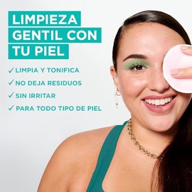 Garnier Skin Active Agua micelar desmaquillante Pure Active para piel mixta y grasa, 400ml. Desmaquilla, limpia y matifica