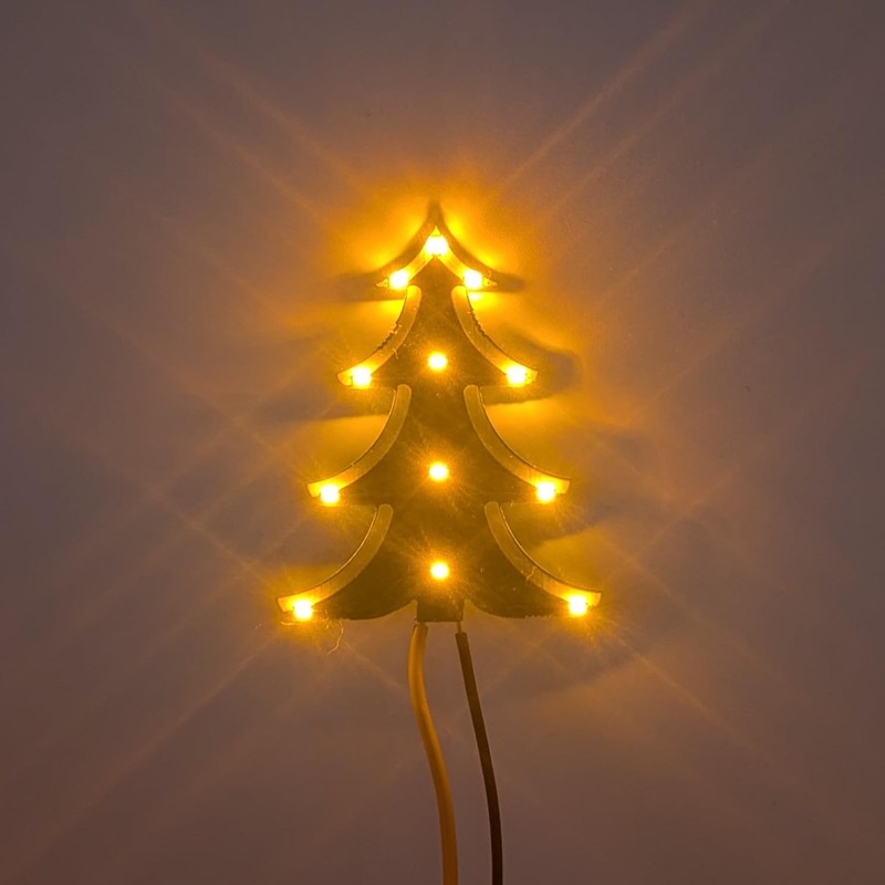 ML-Train Christmas Tree with Energy-Efficient LEDs 5-24 V for Locomotive