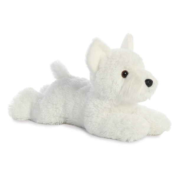 Aurora® Adorable Flopsie™ Windsor Westie™ Stuffed Animal - Playful Ease - Timeless Companions - White 12 Inches