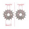 Enwye 420-14T Front Sprocket 17mm Bore for 50cc 70cc 90cc
