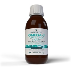 Vegetology Omega 3 | Vegan Omega 3 from Microalgae | EPA & DHA Liquid | Stronger Than Fish-Based Supplements | 100% Natural & UK Made | Vegan Omega Fish Oil Alternative