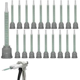 40 Pieces Epoxy Mixing Nozzle Tip Resin Mixer Adhesive Gun Applicatior for 50ml/1.7oz(16-Element, 3.62inch, 1:1 & 2:1 ratios)