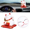 Lucky Cat Solar Powered Cute Decorative Wealth Welcoming Waving Fortune
