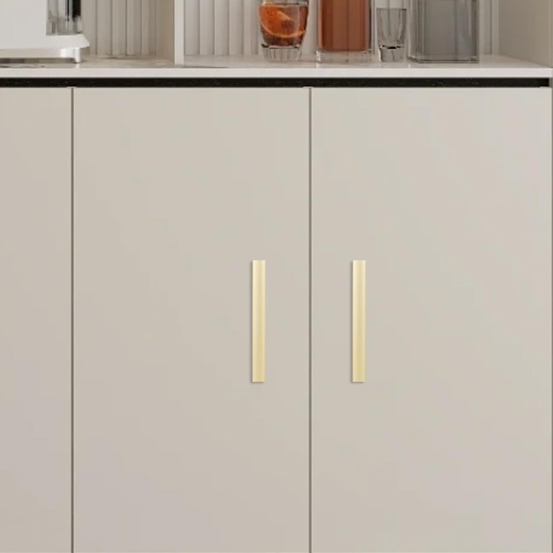 POVEFONK 10 Pack 5 Inch Brushed Gold Kitchen Cabinet Handles