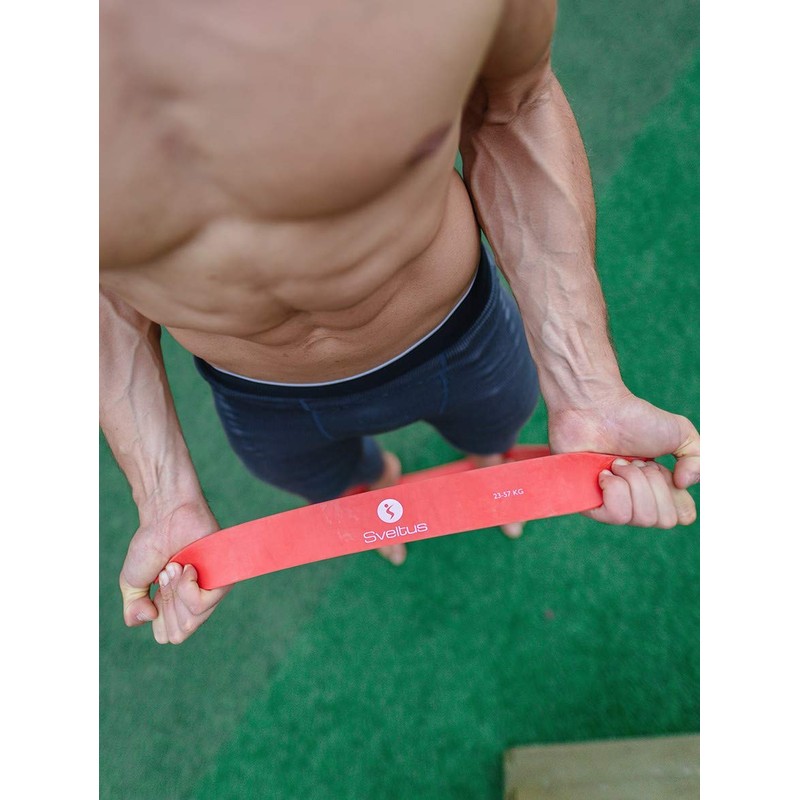 Sveltus Unisex Adult Red Power Band, 23-57 kg, One Size