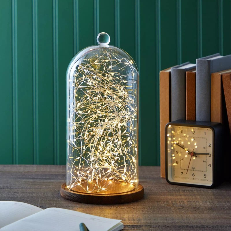 Farmlyn Creek Glass Cloche Dome Bell Jar Display Case with