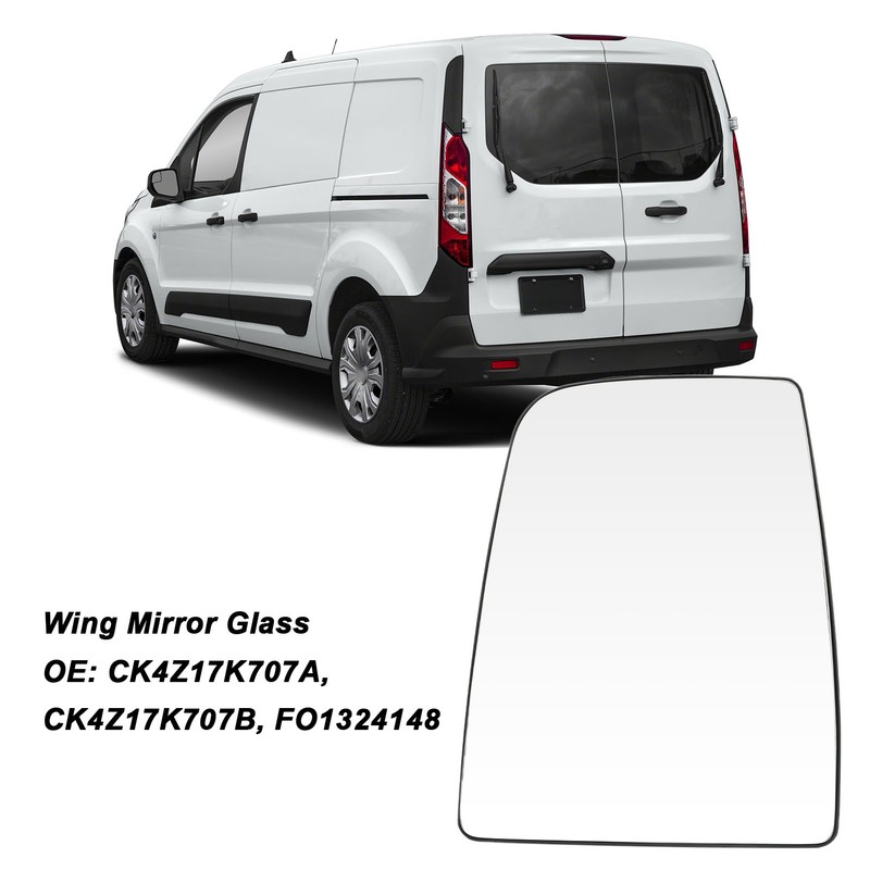 Heated Door Mirror Glass FO1324148 Wing Mirror Glass Replacement for