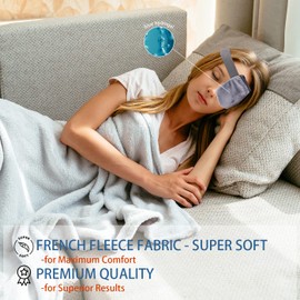 Beatvive Single Moist Heat Eye Compress Pad, Microwavable, Eye Mask for Dry Eye, Good for Pink Eye, Blepharitis and Stye Eye, Reusable Gel Eye Mask with Storage Pouch